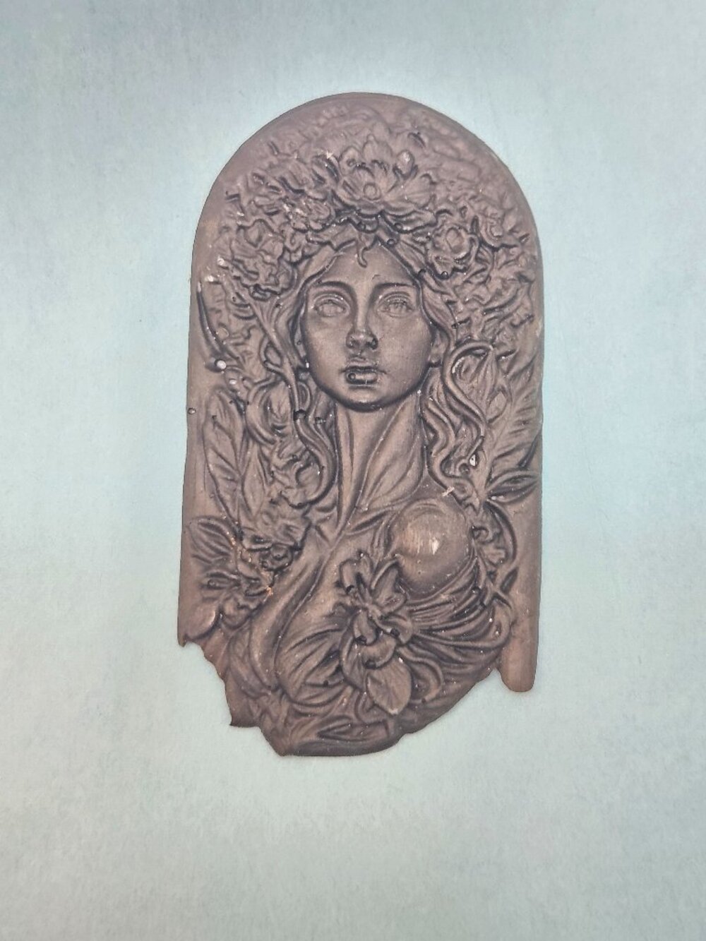 Ornate woman silicone mold